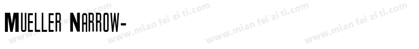 Mueller Narrow字体转换
